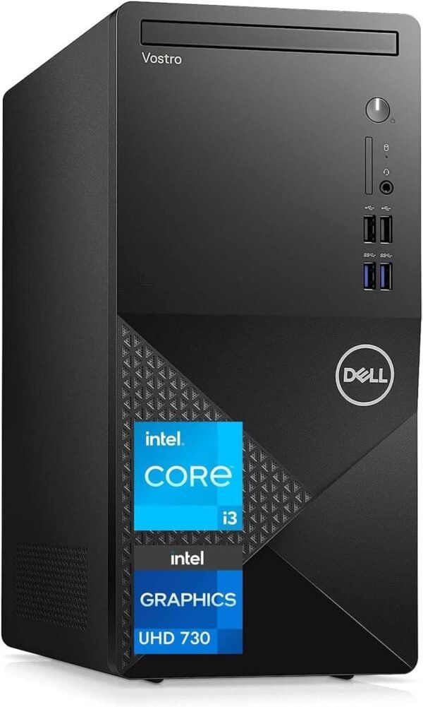 Dell Vostro Desktop Computer PC| 12th Gen Intel 4-Core Processor Dell Vostro Desktop Computer PC| 12th Gen Intel 4-Core Processor Up to 4.3GHz | 16GB RAM | 512GB SSD Storage | DisplayPort | HDMI | WiFi 6 | Windows 11 Pro | Black