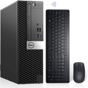 Dell OptiPlex 7060 Windows 11 Pro Desktop Computer SFF,Intel 8th Dell OptiPlex 7060 Windows 11 Pro Desktop Computer SFF,Intel 8th Gen i7-8700 Hexa Core,32GB DDR4 Ram New 1TB NVMe M.2 SSD,AX210 Built-in WIFI 6E & Bluetooth 5.2,New Wireless Keyboard & Mouse (Renewed)