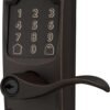 Schlage FE789WB CAM 716 Acc Encode WiFi Accent Lever Smart Lock, Keyless Entry Touchscreen Door Lock with Camelot Trim, Aged Bronze