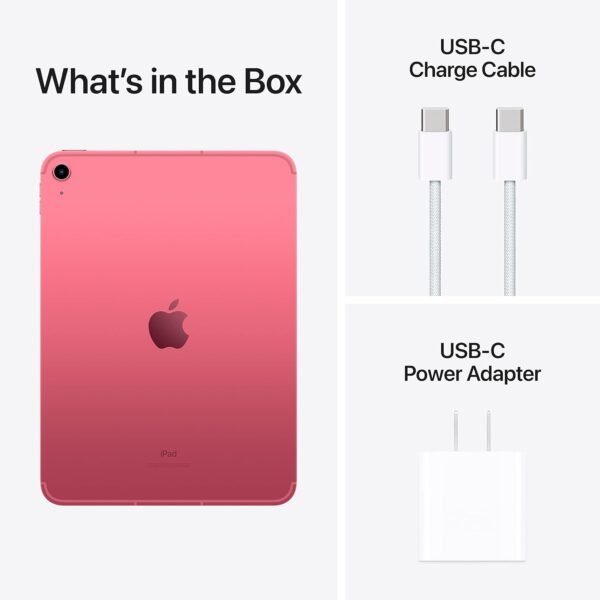 Apple 2022 iPad (10.9-inch, Wi-Fi + Cellular, 64GB) - Pink (Renewed)