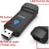 Ethernet LAN to WiFi Bridge Universal Wireless Adapter for PS4, Xbox, Printer, Smart TV, Blu-Ray Player, Game Console, 2.4GHZ RJ45 Cable Extender