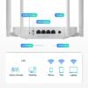 DBIT AC1200 Gigabit WiFi Router 2.4GHz +5GHz Dual Band MU-MIMO Wireless Internet Router, 4 x 10/100/1000Mbps Ethernet Ports, 4 x 5dBi Antennas, Support Router, AP, Repeater Mode, EasyMesh, White