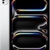 Apple iPad Pro 11-Inch (M4): Built for Apple Intelligence, Ultra Retina XDR Display, 256GB, 12MP Front/Back Camera, LiDAR Scanner, Wi-Fi 6E + 5G Cellular, Face ID, All-Day Battery Life — Silver