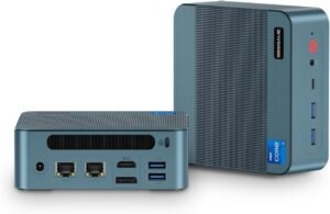 P2 Plus Mini PC, Intel i7 12700H Mini Desktop Computers, P2 Plus Mini PC, Intel i7 12700H Mini Desktop Computers, 32GB DDR5, 512GB NVMe, with Thunderbolt 4&Dual Gigabit Ethernet Ports, 4K Triple Display, Wi-Fi 6E, Bluetooth 5.2