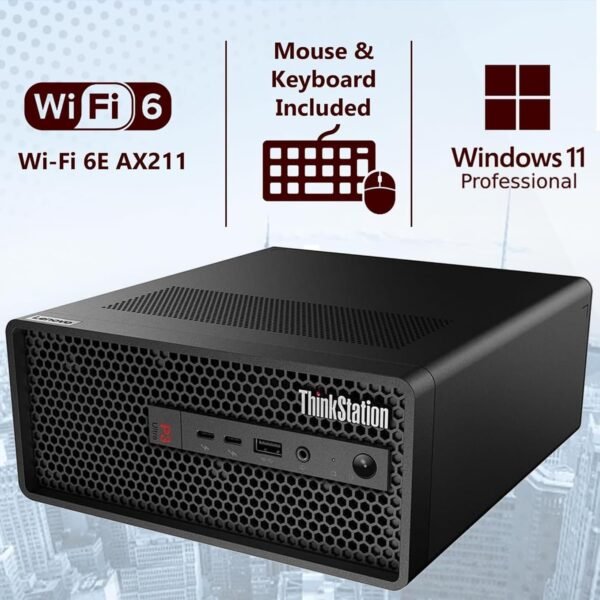 71AUSg6-GL._AC_SL1358_.jpg Lenovo ThinkStation P3 SFF Workstation Desktop (Intel 20-Core i7-14700, 128GB RAM, 4TB SSD, NVIDIA T400 4GB) for Engineers, Analysts, Creative Professionals, Wi-Fi, Thunderbolt 4, Ethernet, Win 11 Pro