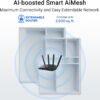 ASUS RT-BE82U Dual-Band WiFi 7 (802.11be) Smart AiMesh Extendable Router, 6500 Mbps, Five 2.5GbE Ports, 4096-QAM, Up to 3 SSIDs for IoT Devices, Parental Controls & VPNs, Advanced Network Security