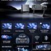 [Netflix Officially & Dolby Audio] XuanPad 4K Projector with WiFi and Bluetooth, Auto Focus & Keystone, 1.1 Short Throw, Smart Home Movie Projector with 280°Adjustable Stand