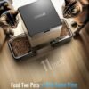 oneisall Automatic Cat Feeder with 5G WiFi, Automatic Cat Food Dispenser for 2 Cats Small Pets, 20 Cups/5L Timed Dry Food Dispenser with APP Control
