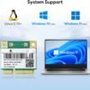 AX210HMW WiFi Card, Wi-Fi 6E Laptop Wireless Card Mini PCIE Interface, Tri-Band Wireless Module for Laptop, 802.11AX WiFi Adapter with Bluetooth 5.3, MU-MIMO, Supports Windows 11/10 (64bit)/Linux