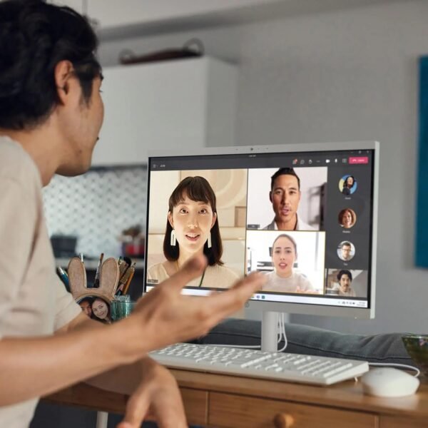 HP 21.5" FHD All-in-One Desktop Computer, 32GB RAM 1.5TB Storage (1TB SSD+512GB Docking Station Set), Dual-Core Intel Celeron, Windows 11 Pro with Microsoft Office Home & Business Included, Snow White