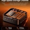 ACEMAGICIAN Kron Mini K1 Mini PC, Ryzen 7 5700U, 16GB DDR4 512GB SSD Mini Computers (8C/16T, up to 4.3Ghz), Light Gaming Desktop 4K Triple Display Mini Desktop Bluetooth/WiFi6/Office