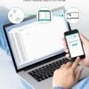 WiFi Thermometer Freezer Alarm, Email Alert, App Notification, Data Record Export, No Subscription Fee, 2 Remote Wireless Temperature Sensors for Refrigerator, Freezer, Hot Tub