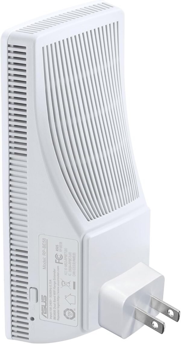 ASUS RP-BE58 BE3600 Dual Band WiFi 7 (802.11be) Range Extender, AiMesh Extender for Seamless mesh WiFi; Works with Any WiFi Router