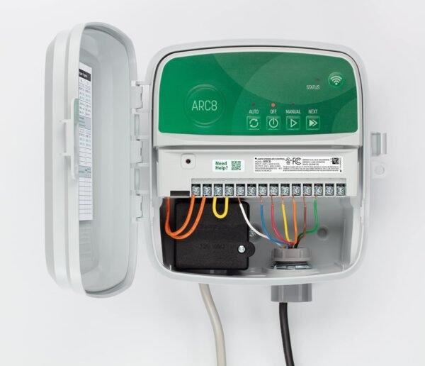 716mJyjt9OL._AC_SL1500_.jpg Rain Bird ARC8 App-Based Indoor/Outdoor Smart Irrigation WiFi Timer/Controller, 8-Zone/Station, EPA WaterSense Certified, Compatible with Alexa