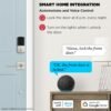 Kwikset Halo Wi-Fi Smart Lock, Keyless Entry Door Deadbolt, Geofence Auto-Unlock, Grade AAA Certified, No Hub Easy Install, Satin Nickel Lifetime Finish Warranty, Touchscreen