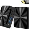 Mini PC, 13th Twin Lake N150 (Beat N100/N95, up to 3.6GHz), 16GB DDR4 RAM 512GB M.2 SSD Dual LAN, Mini Desktop Computers Windows 11, 4K Triple Display, Type-C/WiFi 6/BT5.2/Micro PC for Home Office