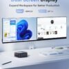 KAMRUI Mini PC Computer, Intel Processor N97 (up to 3.6 GHz), 16GB DDR4 RAM 256GB M.2 SSD, Mini Desktop Computer Support Dual 4K, WiFi, Bluetooth, Ethernet, HTPC for Business, Education, Home