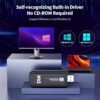 DBIT WiFi6E USB 3.0 WiFi Adapter for PC, AX5400M 802.11AX, Tri-Band 6GHz/5GHz/2.4GHz, WPA3, Wireless USB WiFi Dongle Network Adapter for PC Laptop, Only Compatible with Windows 11/10