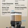 oneisall Automatic Cat Feeder with 5G WiFi, Automatic Cat Food Dispenser for 2 Cats Small Pets, 20 Cups/5L Timed Dry Food Dispenser with APP Control