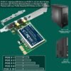 Wireless N Dual Band 600Mbps (2.4GHz 300Mbps or 5GHz 300Mbps) PCIE WiFi Adapter for Windows 11, 10, 8.x, 7, XP (32/64bit) and Windows Server Desktop PCs, 2X2 MIMO PCIE WiFi Card (FS-N600)