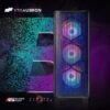 STGAubron Gaming PC Desktop Computer, Intel Core I7 up to 3.9 GHz, Radeon RX 580 8G, 16G RAM, 512G SSD, WiFi, Bluetooth 5.0, RGB Fan x6, RGB BT Sound Bar, Windows 10 Home