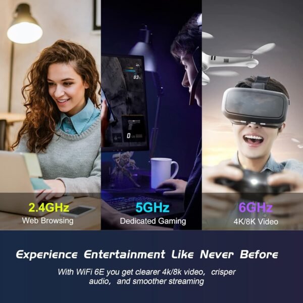 71HszdUiAHL._AC_SL1500_.jpg EDUP PCIe WiFi 6E Card Bluetooth 5.2 AX 5400 Mbps AX210 Tri-Band 6Ghz/5.8GHz/2.4GHz PCI-E Wireless WiFi Network Adapter Card for Desktop PC Windows10/11 64-bit