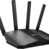 ASUS RT-BE82U Dual-Band WiFi 7 (802.11be) Smart AiMesh Extendable Router, 6500 Mbps, Five 2.5GbE Ports, 4096-QAM, Up to 3 SSIDs for IoT Devices, Parental Controls & VPNs, Advanced Network Security