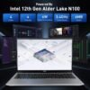 NIMO 15.6 IPS-FHD-Laptop, 16GB RAM 1TB SSD Intel Pentium Quad Core N100, Backlit Keyboard Fingerprint (Beat to i3-1115G4 Up to 3.4GHz) Computer for Student-Home WiFi 6 BT5.2 Win 11