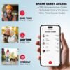 Kwikset Halo Wi-Fi Smart Lock, Keyless Entry Door Deadbolt, Geofence Auto-Unlock, Grade AAA Certified, No Hub Easy Install, Satin Nickel Lifetime Finish Warranty, Backlit Keypad