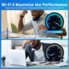 WiFi USB Adapter for PC Desktop, Wi-Fi 6 AX900Mbps Dual Band 5GHz 2.4GHz Wireless Network Dongle, 5dBi High Gain Antenna, WPA3 for Win 11 10 7 Laptop Computer, Plug n Play w/Auto Driver