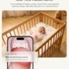 Momcozy Smart WiFi Baby Monitor with Camera and Audio, 5" 1080P Screen with Wall Mount, Motion & Cry Detection, Safe Fence, Clear Night Vision, 5000mAh Battery, 2-Way Talk, Photo & Video Recording