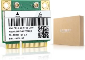 AX210HMW WiFi Card, Wi-Fi 6E Laptop Wireless Card Mini PCIE Interface, Tri-Band Wireless Module for Laptop, 802.11AX WiFi Adapter with Bluetooth 5.3, MU-MIMO, Supports Windows 11/10 (64bit)/Linux
