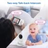 VTech VM819 Baby Monitor with Camera and Audio, 2.8” Screen Portable Baby Camera, Night Vision, 2-Way Audio, Temperature Sensor and Lullabies, Secure Transmission No WiFi, Ideal for Baby/Elderly/Pet
