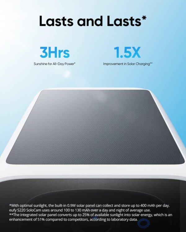 71XQAD-tbPL._AC_SL1500_.jpg eufy Security S220 SoloCam 4-Cam Pack, Solar Charging, Wireless Outdoor Camera, Continuous Power, 2K Resolution, Day and Night Clarity, 2.4 GHz Wi-Fi, No Monthly Fee