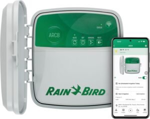 Rain Bird ARC8 App-Based Indoor/Outdoor Smart Irrigation WiFi Timer/Controller, 8-Zone/Station, Rain Bird ARC8 App-Based Indoor/Outdoor Smart Irrigation WiFi Timer/Controller, 8-Zone/Station, EPA WaterSense Certified, Compatible with Alexa