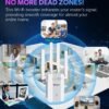 2025 New WiFi Extender Signal Booster, Long Range up to 13355Sq.ft, Wireless Internet Repeater Routers Signal Amplifier for Home, Office, Garage, 8X Faster Access Point with Ethernet Port, 1-Tap Setup