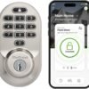 Kwikset Halo Wi-Fi Smart Lock, Keyless Entry Door Deadbolt, Geofence Auto-Unlock, Grade AAA Certified, No Hub Easy Install, Satin Nickel Lifetime Finish Warranty, Backlit Keypad