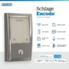71cPuKCgfdL._AC_SL1500_.jpg Schlage Encode Smart WiFi Deadbolt Lock for Front Door - Keyless Entry with App or Touchscreen - Works with Alexa, Hey Google, & Airbnb - Create Codes for Guests - Satin Nickel Silver