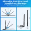 WiFi USB Adapter for PC Desktop, Wi-Fi 6 AX900Mbps Dual Band 5GHz 2.4GHz Wireless Network Dongle, 5dBi High Gain Antenna, WPA3 for Win 11 10 7 Laptop Computer, Plug n Play w/Auto Driver