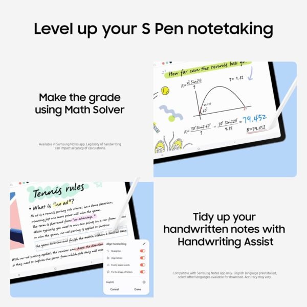 Samsung Galaxy Tab S10 FE+ 13.1” 256GB WiFi Android Tablet, Large Display, Long Battery Life, Exynos 1580 Processor, IP68, S Pen for Note-Taking, US Version, 2 Yr Manufacturer Warranty, Blue