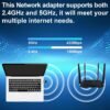 USB WiFi Adapter 600Mbps Dual Band 2.4G 5.8G Support AP Mode IEEE 802.11g Wireless Network Adapter for Laptop Desktop PC,USB WiFi Adapter 600M Dual Band 2.4G 5.8G Wireless Network Adapter