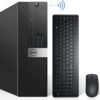 Dell OptiPlex 7040 SFF Desktop Computer PC Intel Quad Core i7-6700 3.20GHz AX200 Built-in WIFI 6 Bluetooth 32GB DDR4 New 1TB NVMe M.2 SSD 2TB HDD HDMI Wireless Keyboard & Mouse Windows10 Pro (Renewed)