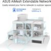 ASUS ZenWiFi BD5 Outdoor Dual-Band WiFi 7 Mesh, 5000 Mbps, 2500 sq. ft. (1pk), Dual 2.5G Ports, IP65, PoE Powered, Wall and Pole Mount, VPNs