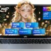 NIMO 15.6 IPS-FHD-Laptop, 16GB RAM 1TB SSD Intel Pentium Quad Core N100, Backlit Keyboard Fingerprint (Beat to i3-1115G4 Up to 3.4GHz) Computer for Student-Home WiFi 6 BT5.2 Win 11
