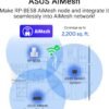 ASUS RP-BE58 BE3600 Dual Band WiFi 7 (802.11be) Range Extender, AiMesh Extender for Seamless mesh WiFi; Works with Any WiFi Router