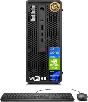 Lenovo ThinkStation P3 SFF Workstation Desktop (Intel 20-Core i7-14700, 128GB Lenovo ThinkStation P3 SFF Workstation Desktop (Intel 20-Core i7-14700, 128GB RAM, 4TB SSD, NVIDIA T400 4GB) for Engineers, Analysts, Creative Professionals, Wi-Fi, Thunderbolt 4, Ethernet, Win 11 Pro