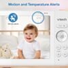 VTech [2025 Upgrade Baby Monitor with 7" IPS Screen, Pan Tilt Zoom Camera, No WiFi Video Baby Monitor with Camera and Audio, Multi-Color Night Light, 2-Way Talk, Lullabies, Advanced HQ Max