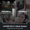 71v-tCGWe0L._AC_SL1500_.jpg Reyee Whole Home Mesh WiFi System, AX3200 Smart WiFi 6 Router RG-R6 (1-Pack), Cover 3000Sq. Ft, Connect up to 110 Devices, Replaces Wireless WiFi Routers and Extenders