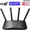 ASUS RT-BE82U Dual-Band WiFi 7 (802.11be) Smart AiMesh Extendable Router, 6500 Mbps, Five 2.5GbE Ports, 4096-QAM, Up to 3 SSIDs for IoT Devices, Parental Controls & VPNs, Advanced Network Security