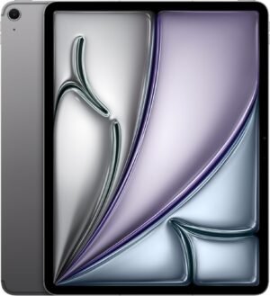 Apple iPad Air 13-inch with M3 chip Built for Apple Intelligence, Liquid Retina Display, 256GB, 12MP Front/Back Camera, Wi-Fi 6E + 5G Cellular, Touch ID, All-Day Battery Life — Space Gray